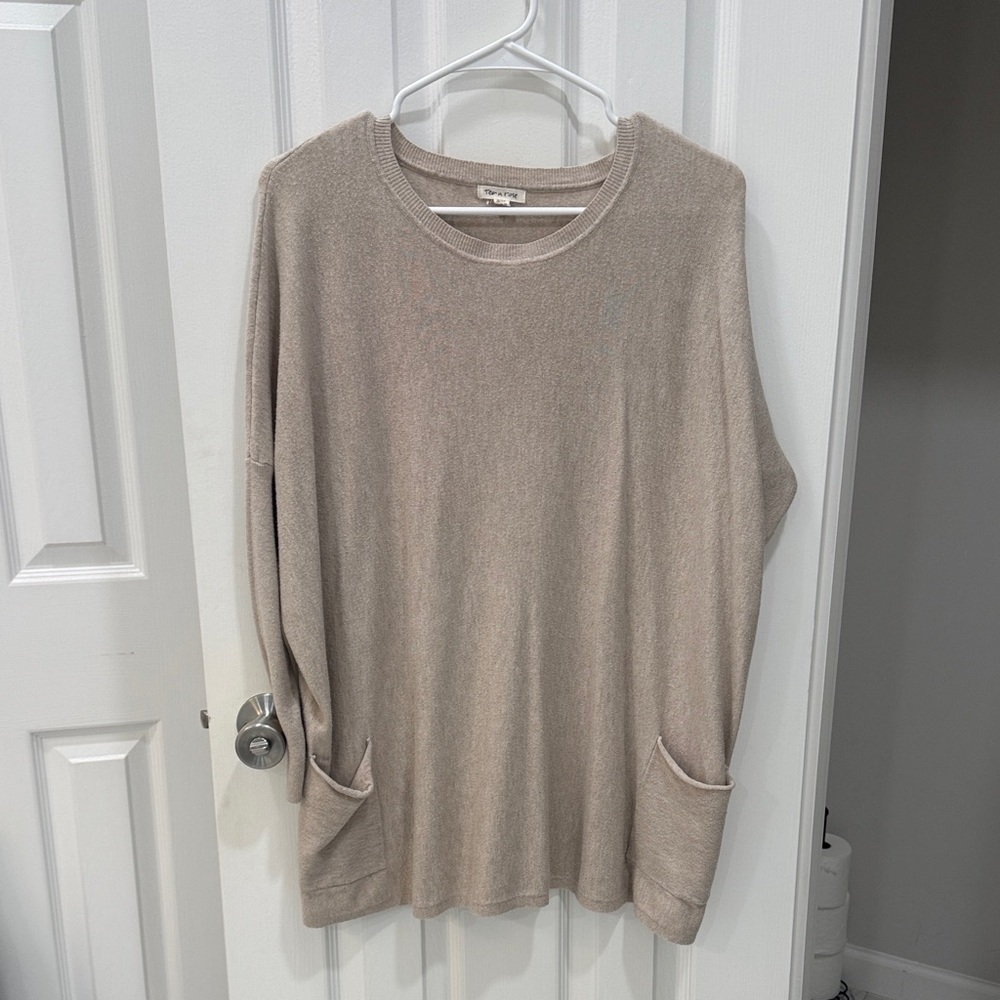 Beige Tunic Stye Sweater
